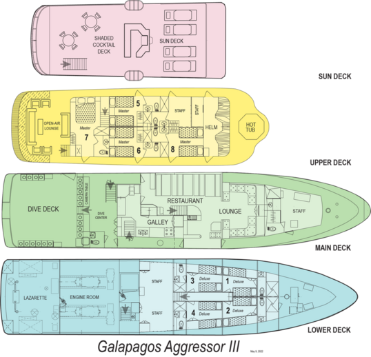 Deckplan<br>© Galapagos Aggressor